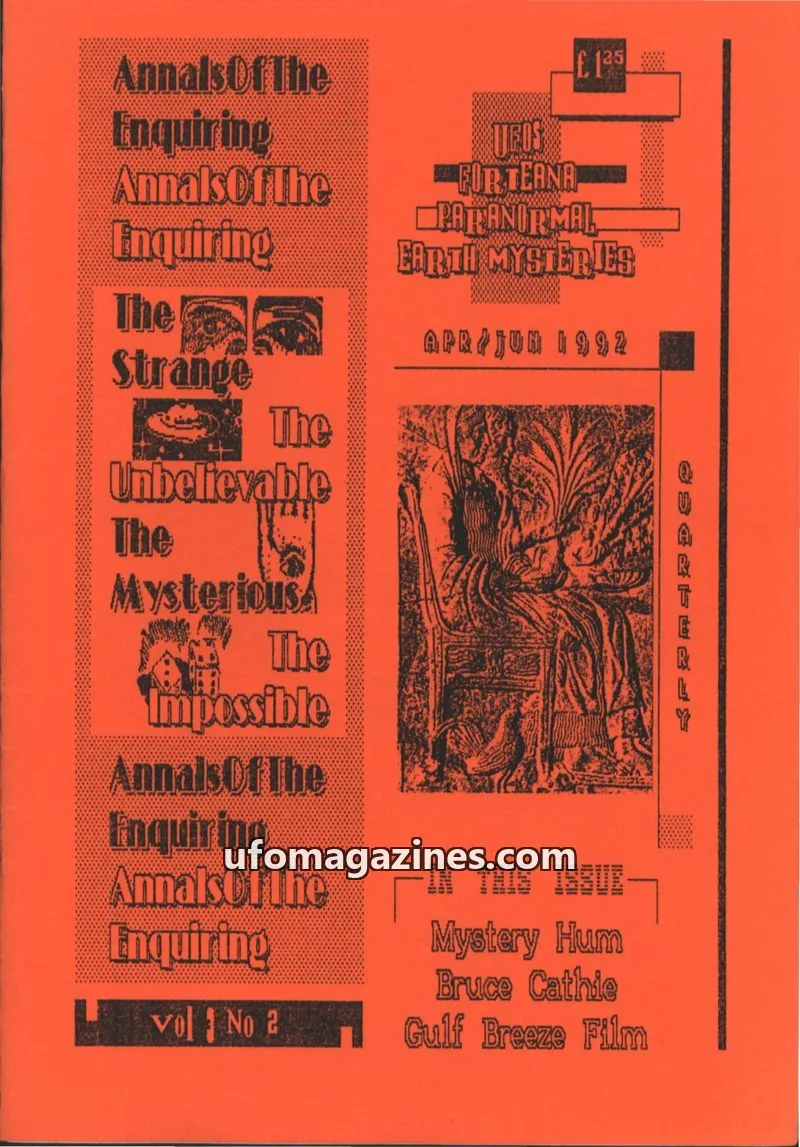 Cover of Enigma Design & Publishing issue No 2: Annals Of The Enquiring