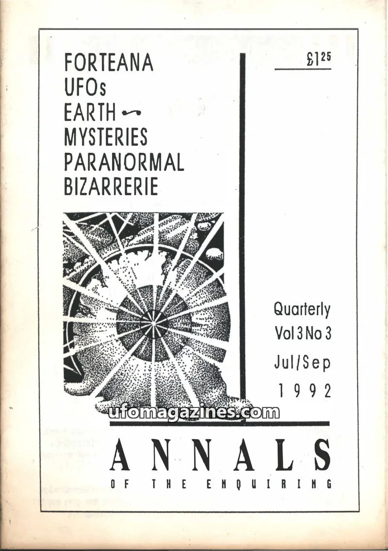 Cover of ANNALS issue Vol 3 No 3: ANNALS OF THE ENQUIRING