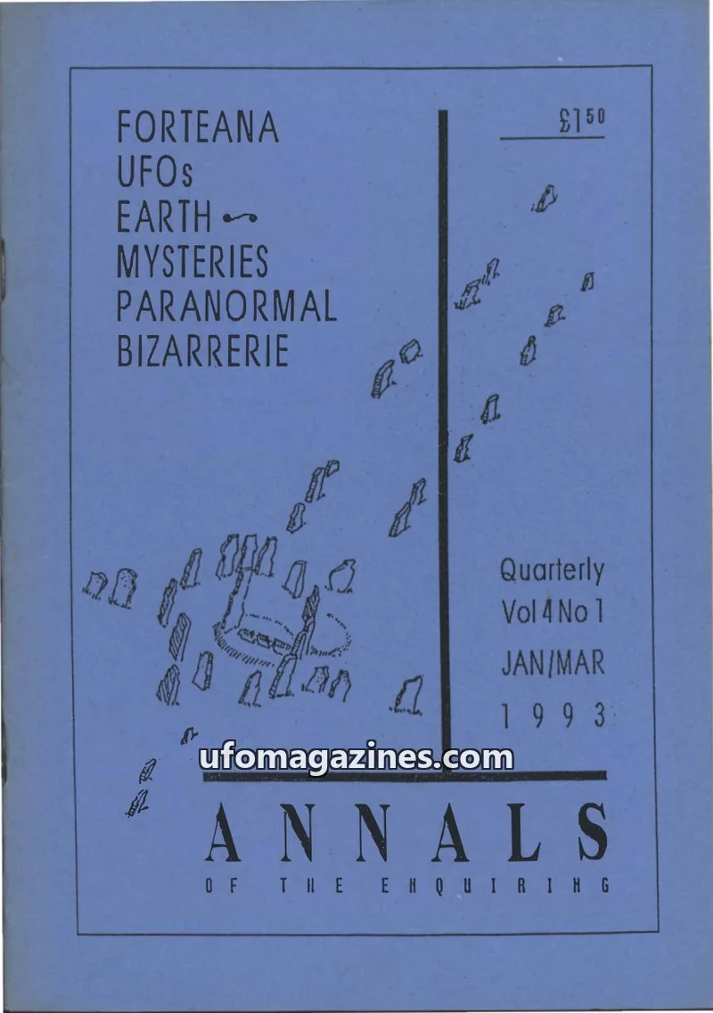 Cover of ANNALS issue Vol 4 No 1: ANNALS OF THE ENQUIRING