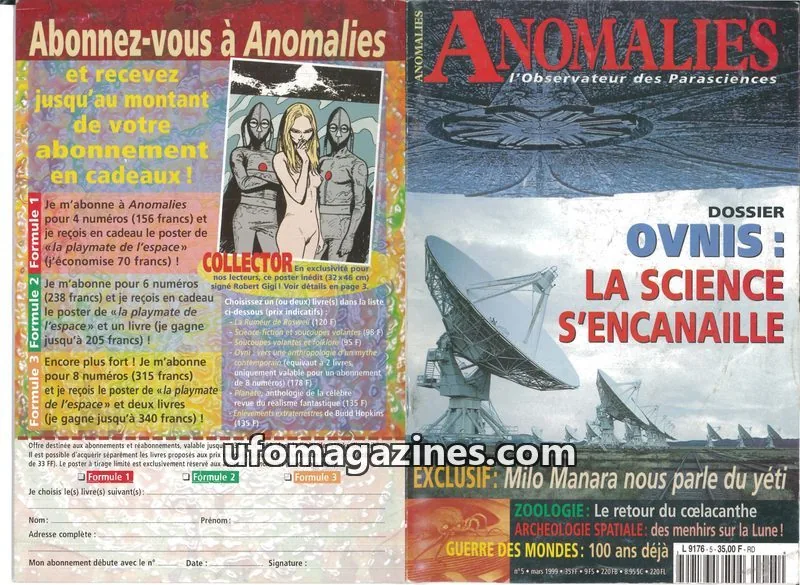 Cover of Anomalies issue 5: Anomalies