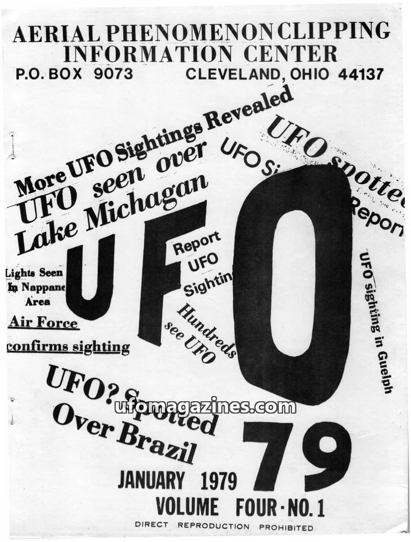 Cover of APCIC clipping service issue NO. 1: AERIAL PHENOMENON CLIPPING INFORMATION CENTER