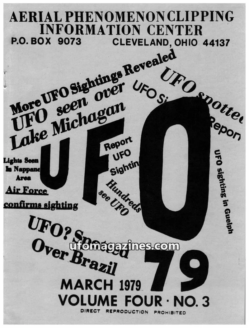 Cover of APCIC clipping service issue NO. 3: AERIAL PHENOMENON CLIPPING INFORMATION CENTER