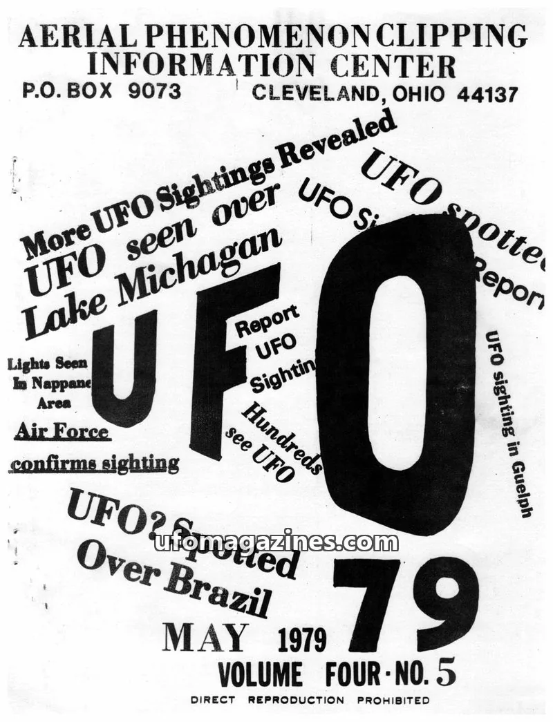 Cover of APCIC clipping service issue NO. 5: AERIAL PHENOMENON CLIPPING INFORMATION CENTER