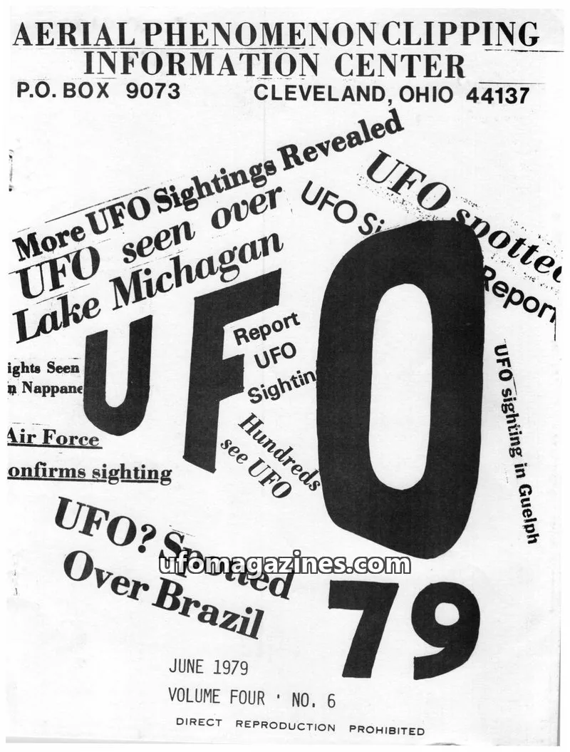Cover of A.P.I.C.I. Clipping Service issue NO. 6: AERIAL PHENOMENON CLIPPING INFORMATION CENTER