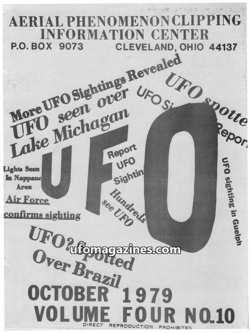 Cover of APCIC clipping service issue NO.10: AERIAL PHENOMENON CLIPPING INFORMATION CENTER