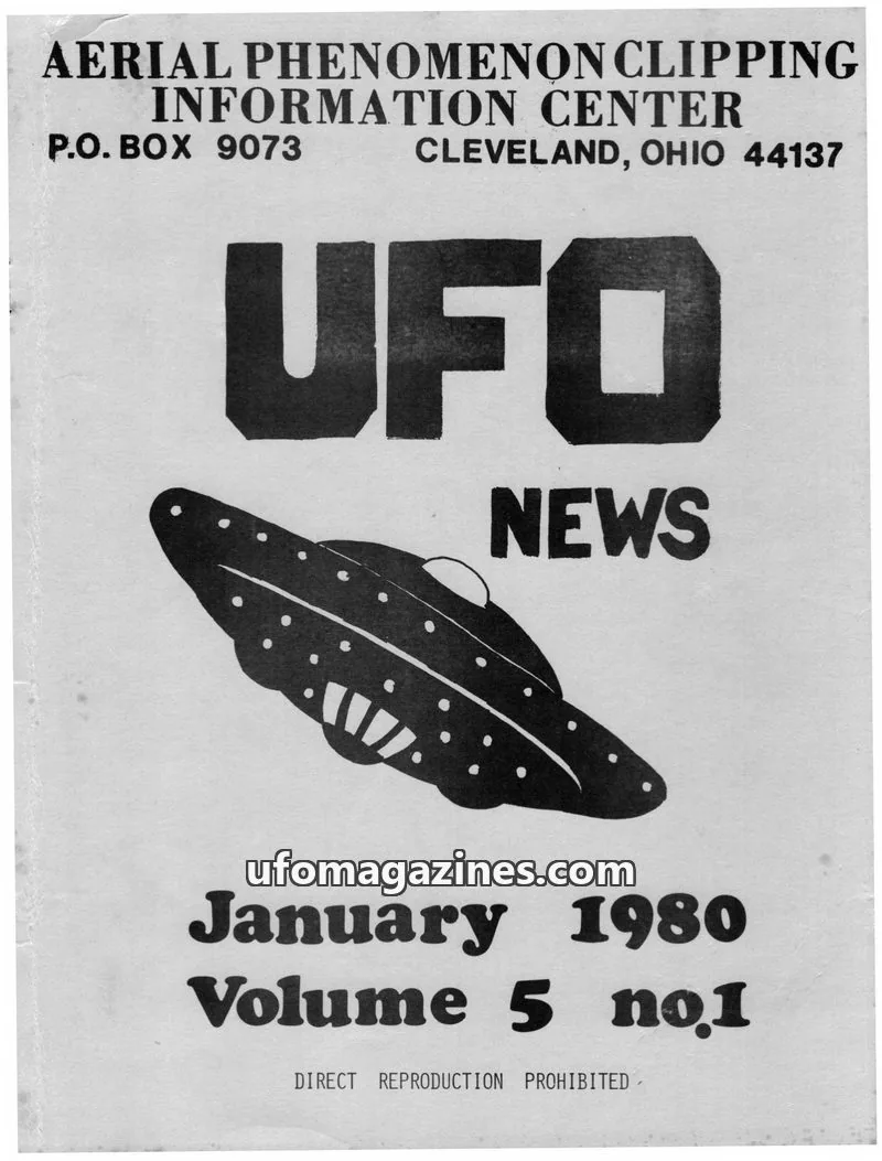 Cover of APCIC clipping service issue no.1: UFO NEWS