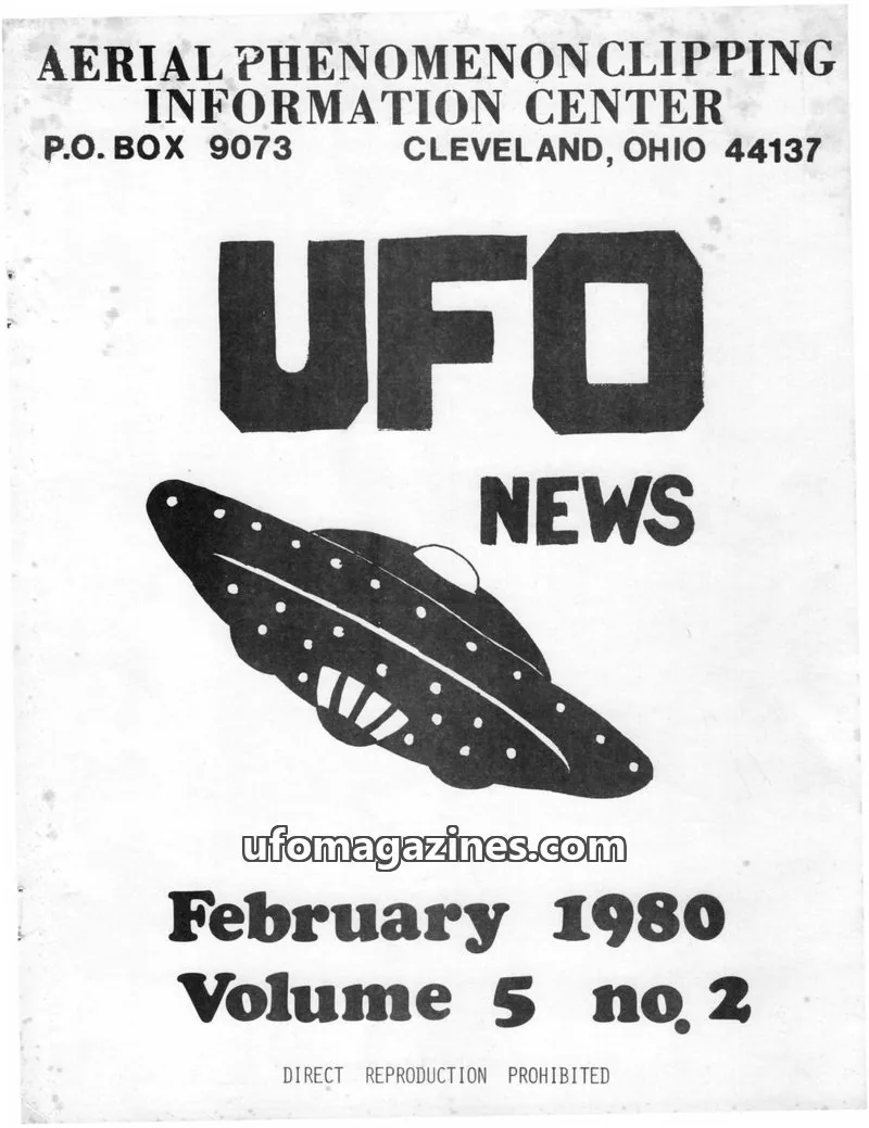 Cover of APCIC clipping service issue 5 no. 2: UFO NEWS