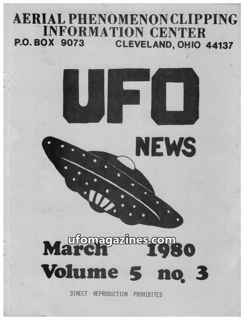 Cover of APCIC clipping service issue 3: UFO NEWS