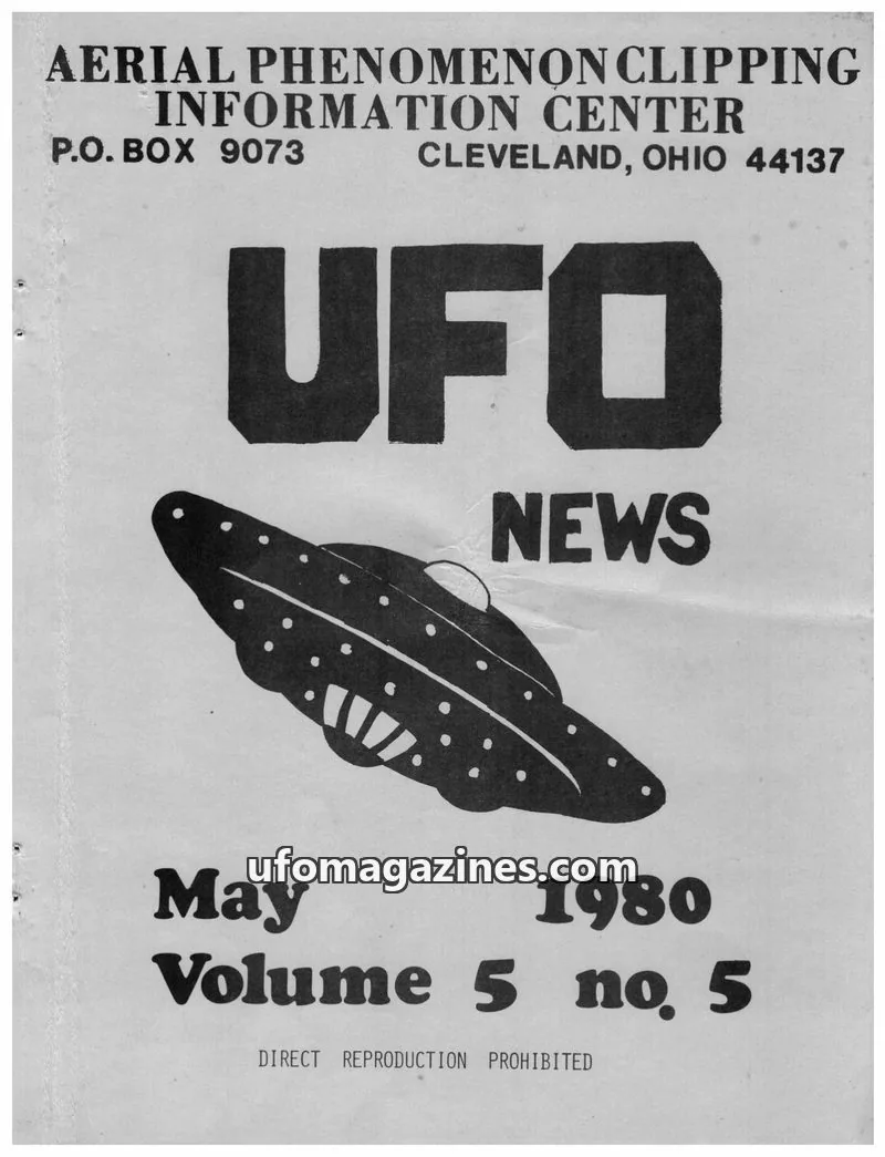 Cover of APCIC clipping service issue 5: UFO NEWS