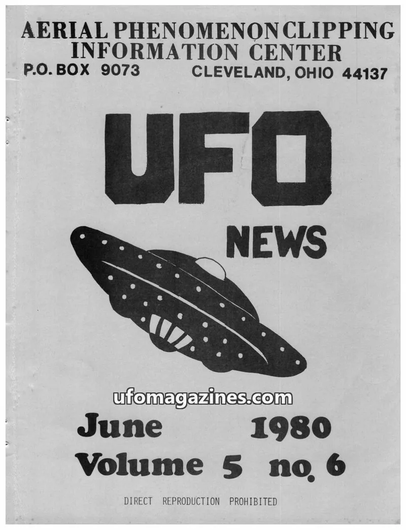 Cover of APCIC clipping service issue 6: UFO NEWS