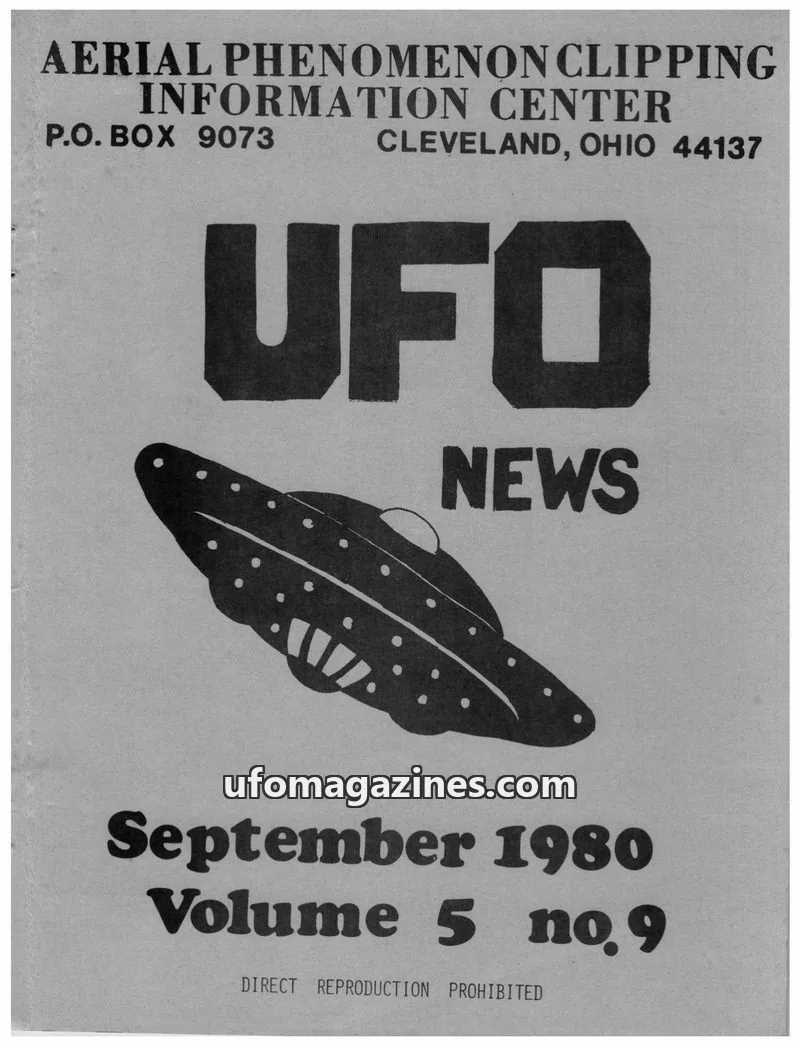 Cover of APCIC clipping service issue no. 9: UFO NEWS