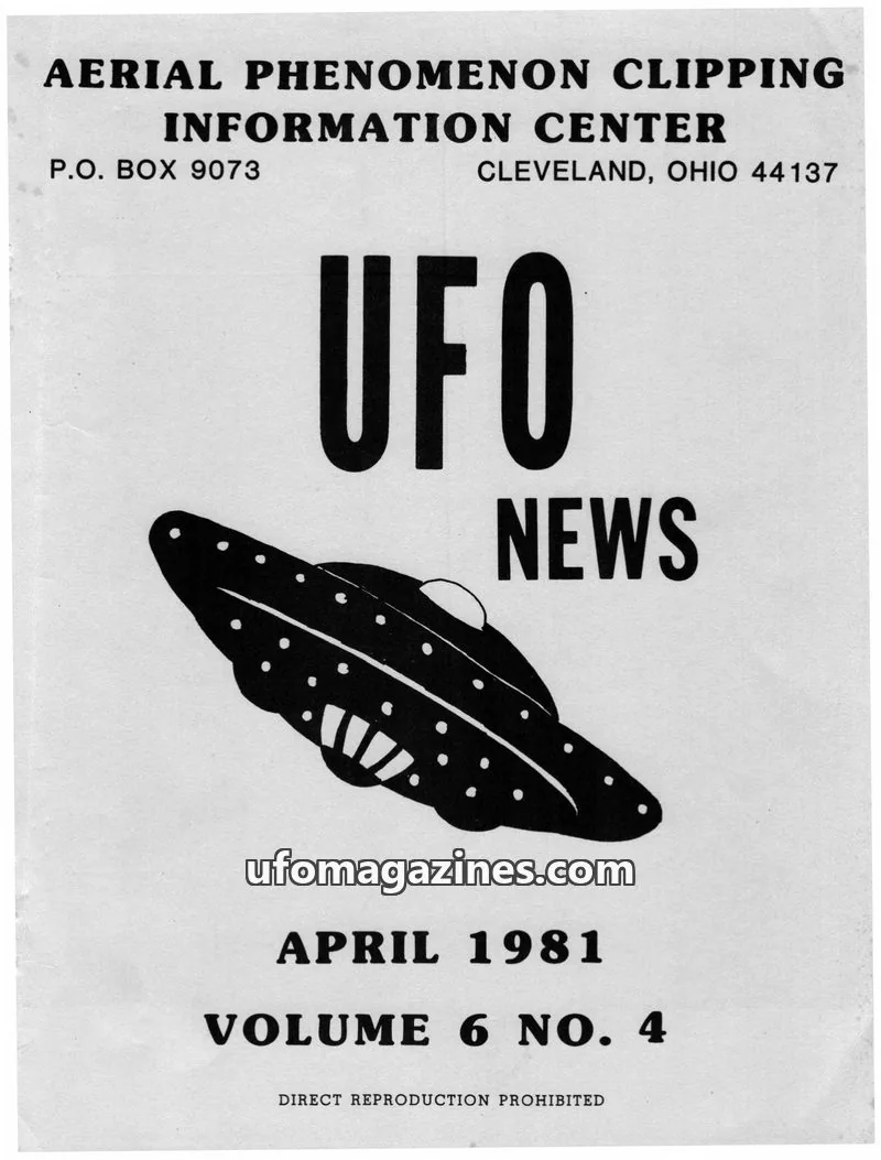 Cover of APCIC clipping service issue NO. 4: UFO NEWS
