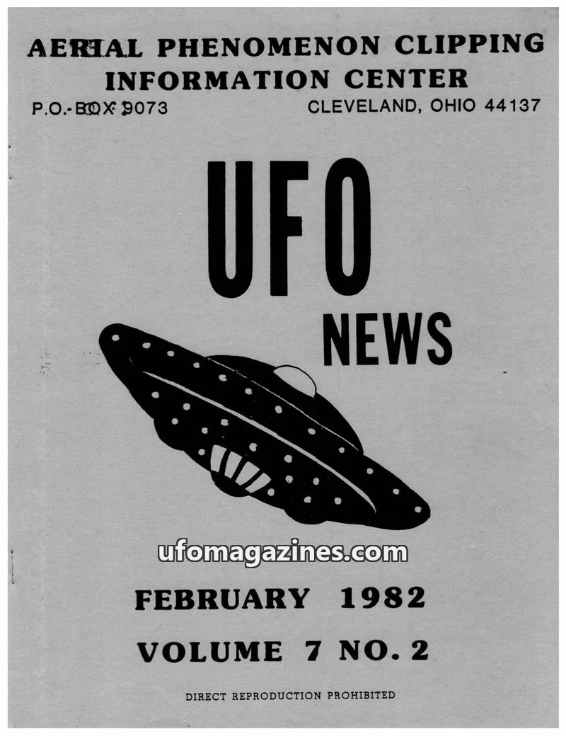 Cover of APCIC clipping service issue 7 NO. 2: UFO NEWS