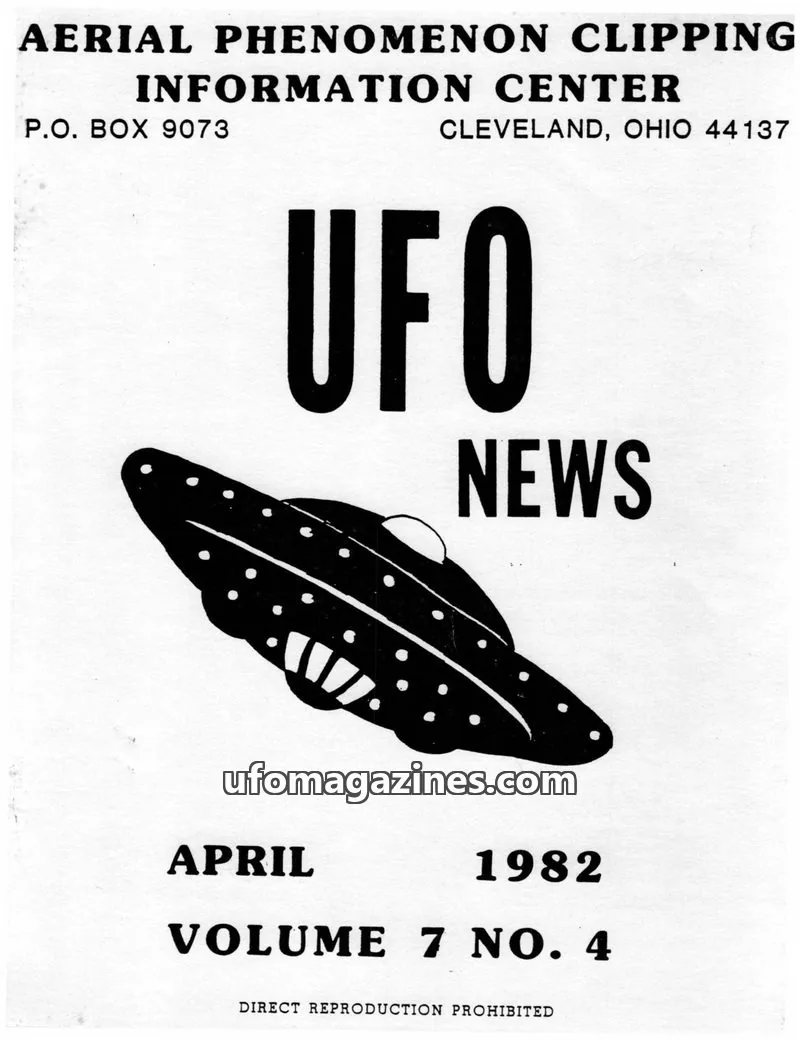 Cover of APCIC clipping service issue 4: UFO NEWS