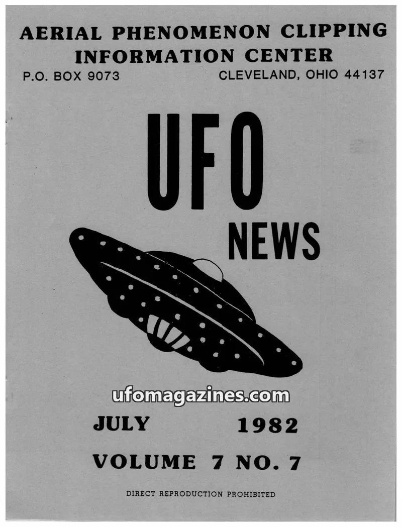 Cover of APCIC clipping service issue 7: UFO NEWS