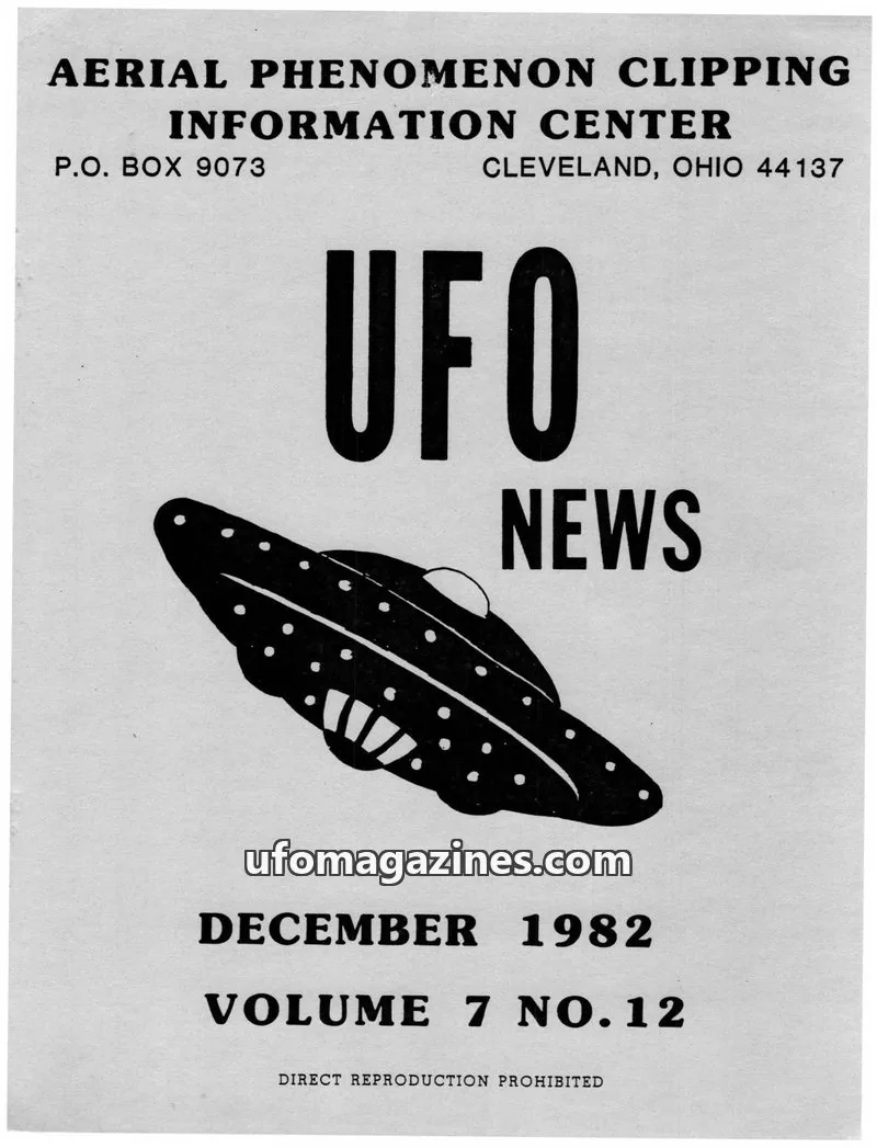 Cover of APCIC clipping service issue 12: UFO NEWS
