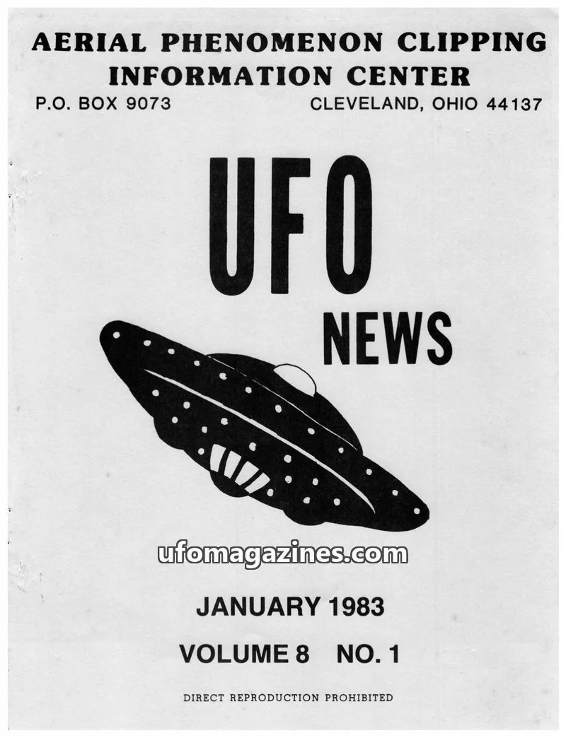 Cover of APCIC clipping service issue 1: UFO NEWS