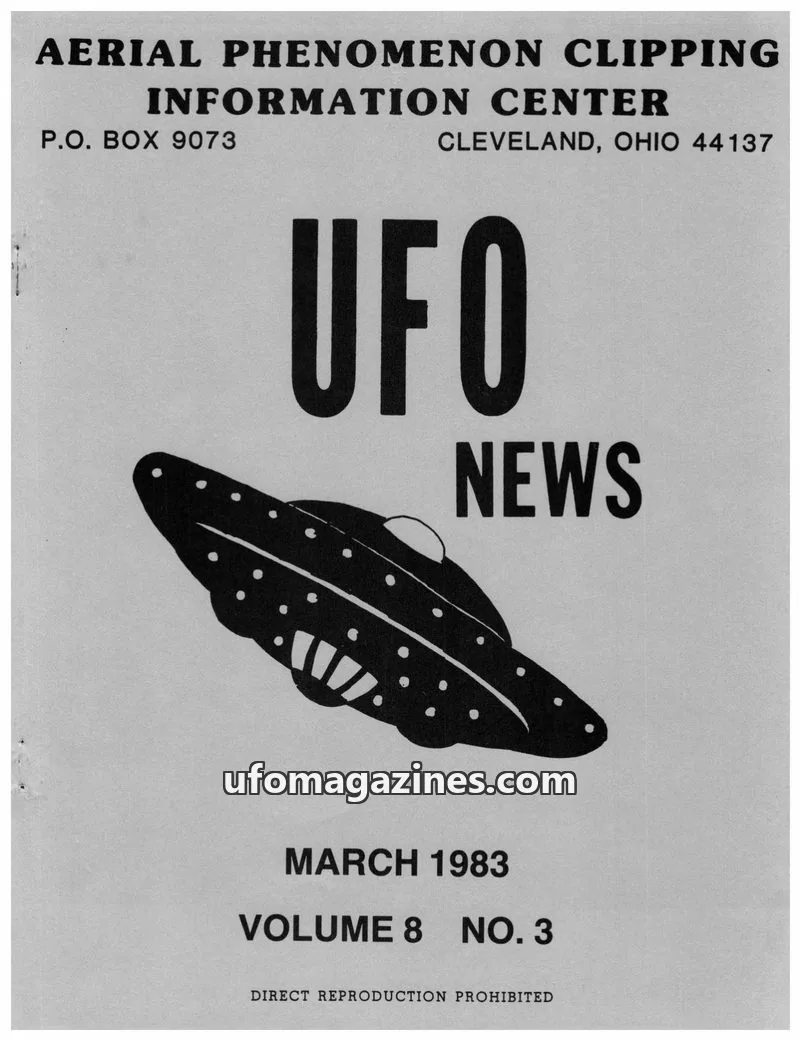Cover of APCIC clipping service issue NO. 3: UFO NEWS