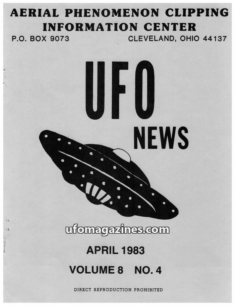 Cover of APCIC clipping service issue 4: UFO NEWS