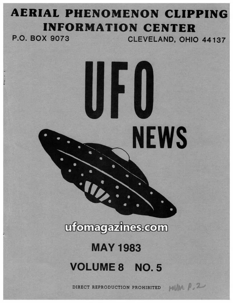 Cover of APCIC clipping service issue 5: UFO NEWS