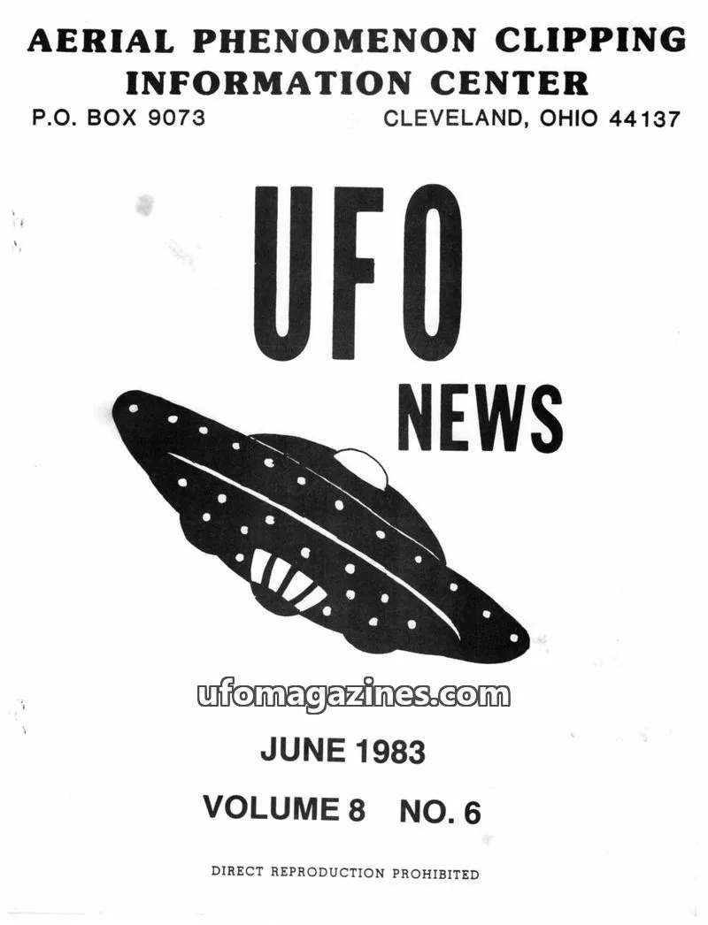 Cover of APCIC clipping service issue 6: UFO NEWS