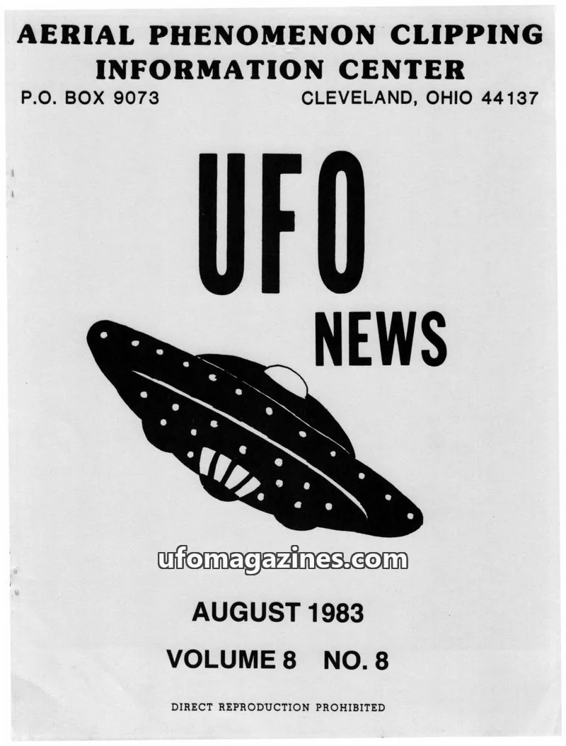Cover of APCIC clipping service issue 8: UFO NEWS