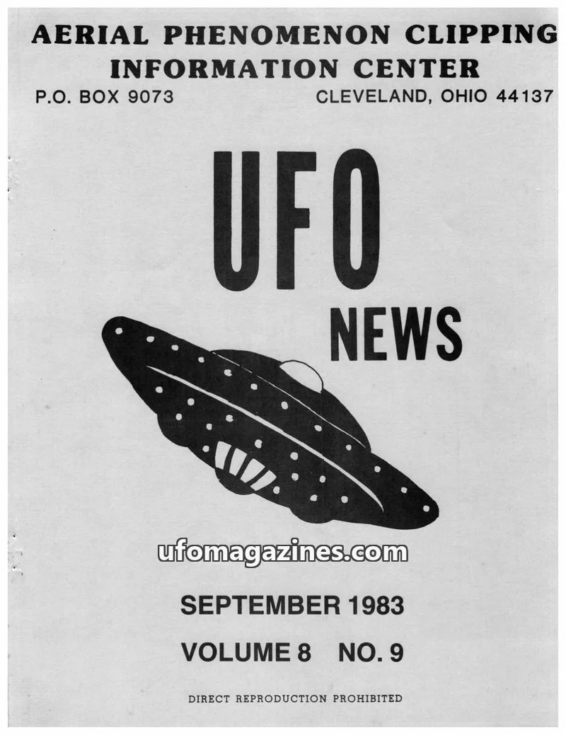 Cover of APCIC clipping service issue NO. 9: UFO NEWS