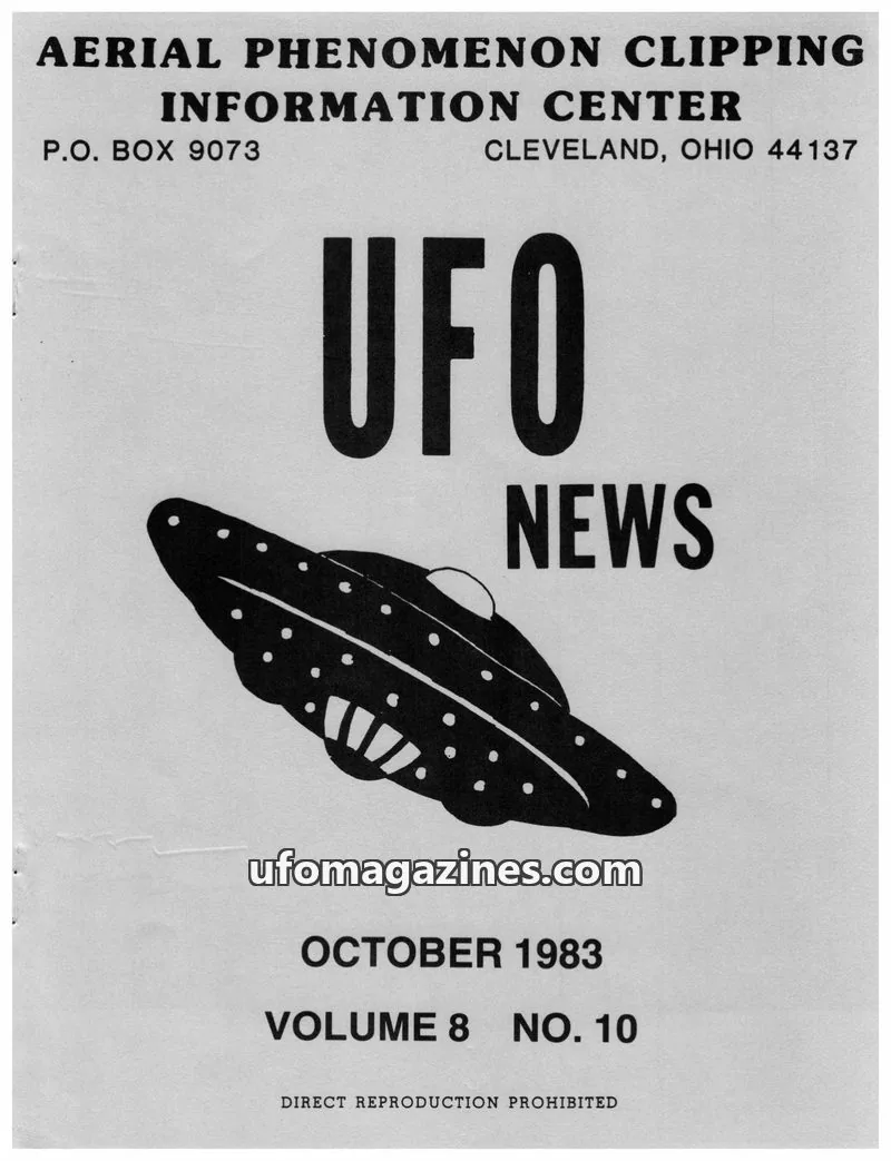 Cover of APCIC clipping service issue NO. 10: UFO NEWS