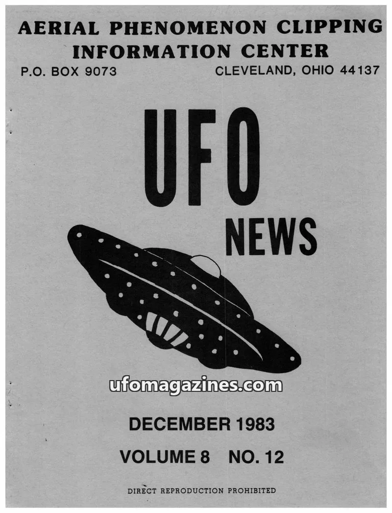 Cover of APCIC clipping service issue 12: UFO NEWS
