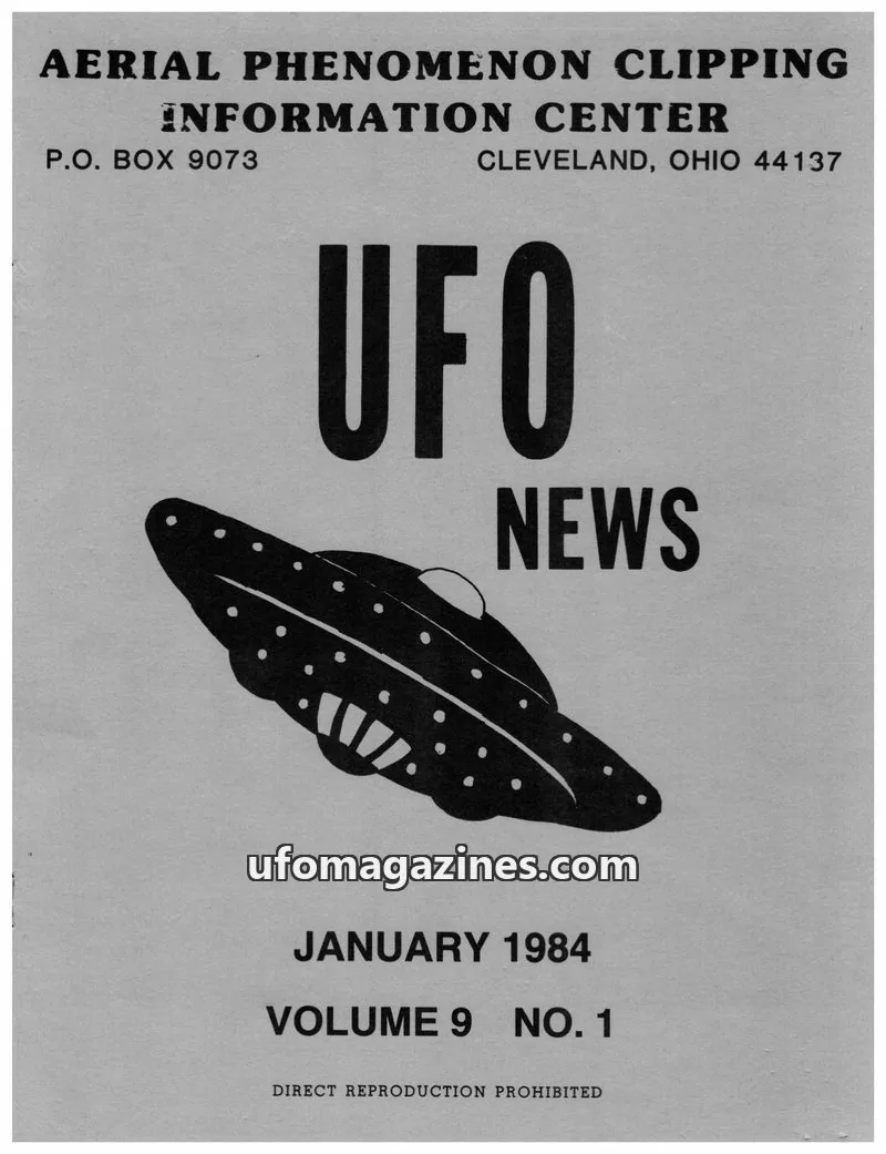 Cover of APCIC clipping service issue NO. 1: UFO NEWS