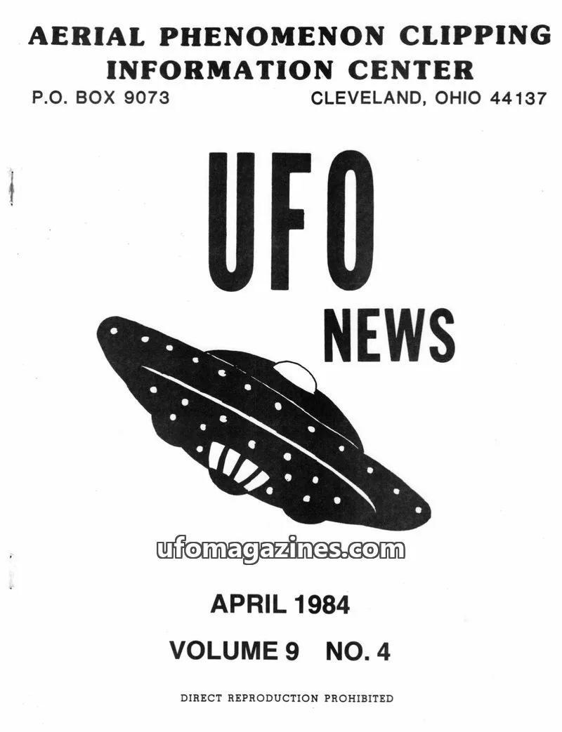 Cover of APCIC clipping service issue 4: UFO NEWS
