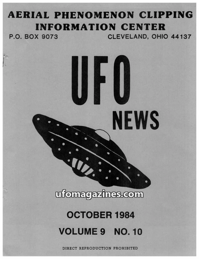 Cover of APCIC clipping service issue NO. 10: UFO NEWS