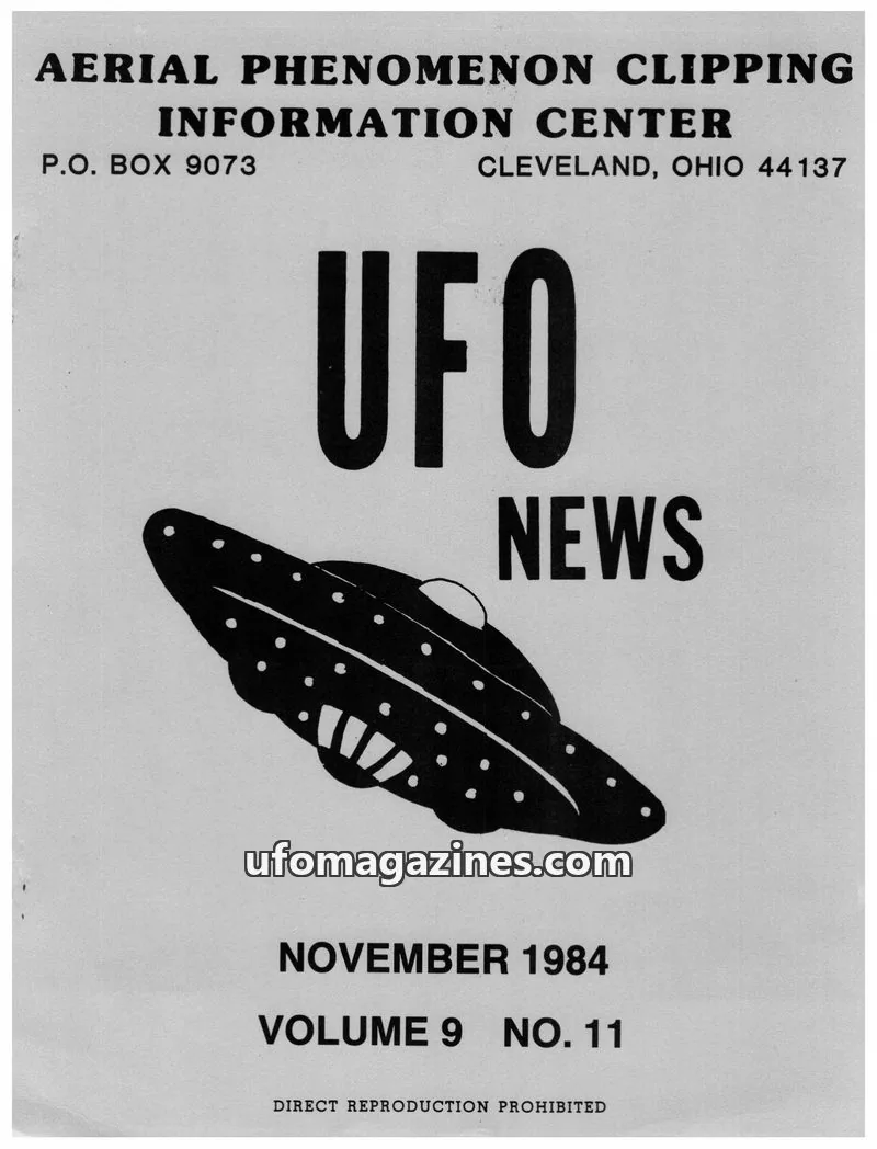 Cover of APCIC clipping service issue NO. 11: UFO NEWS