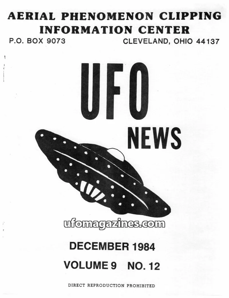 Cover of APCIC clipping service issue NO. 12: UFO NEWS