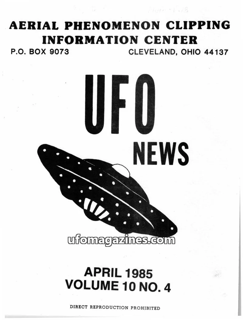 Cover of APCIC clipping service issue NO. 4: UFO NEWS