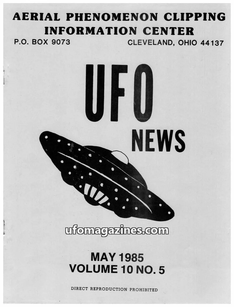 Cover of APCIC clipping service issue 5: UFO NEWS