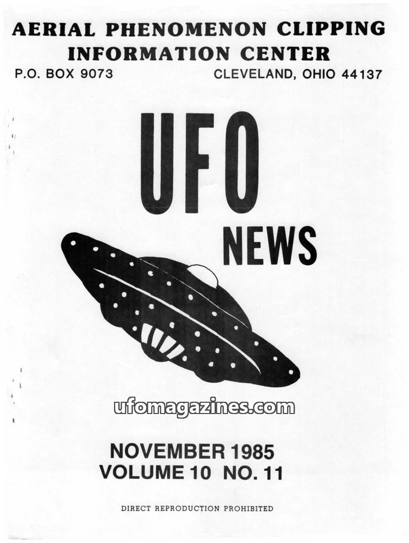 Cover of APCIC clipping service issue 11: UFO NEWS
