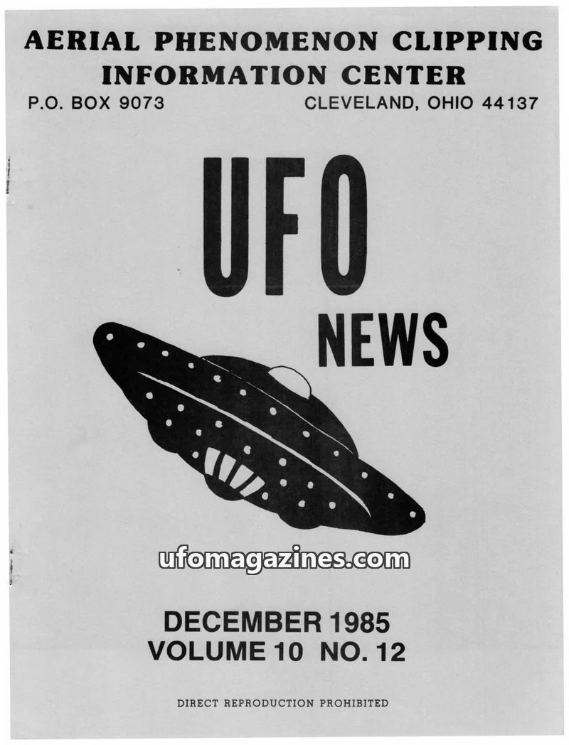 Cover of APCIC clipping service issue 12: UFO NEWS