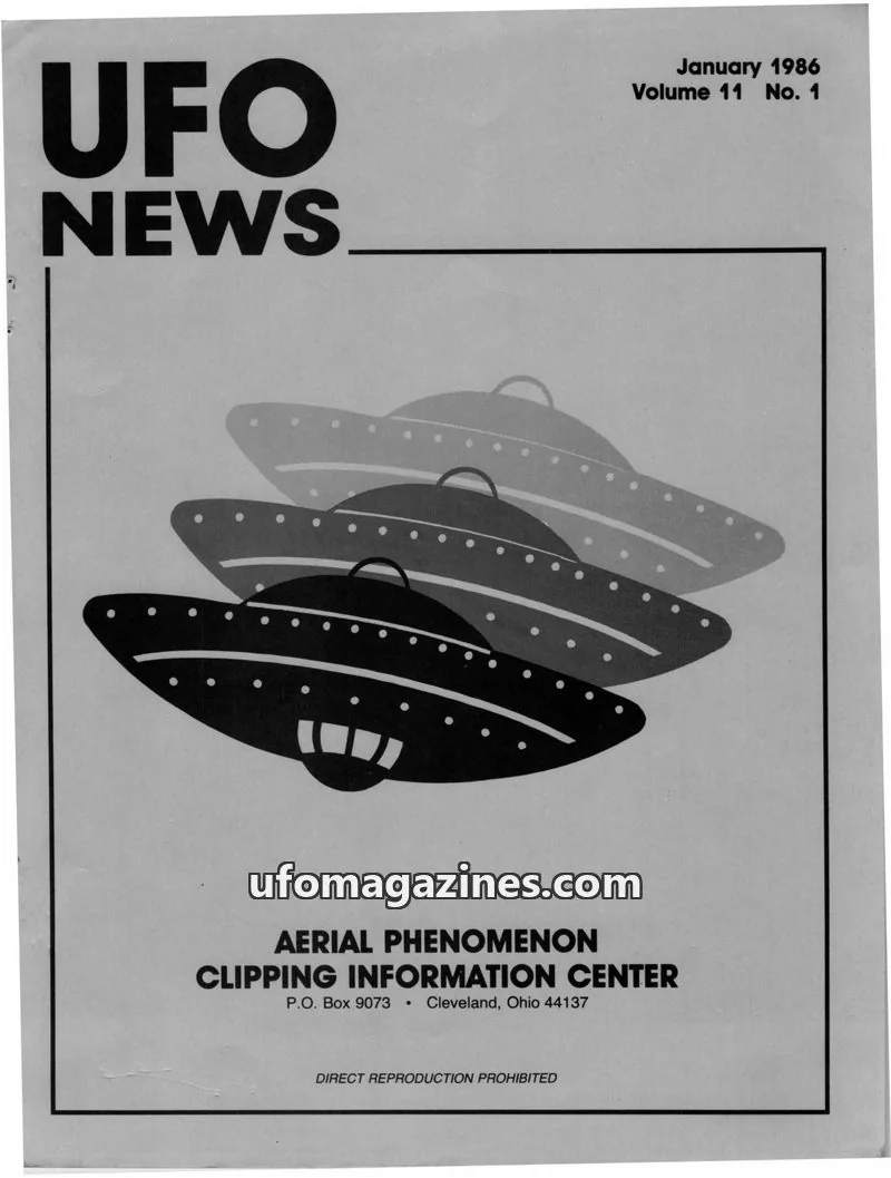 Cover of APCIC clipping service issue 1: UFO NEWS