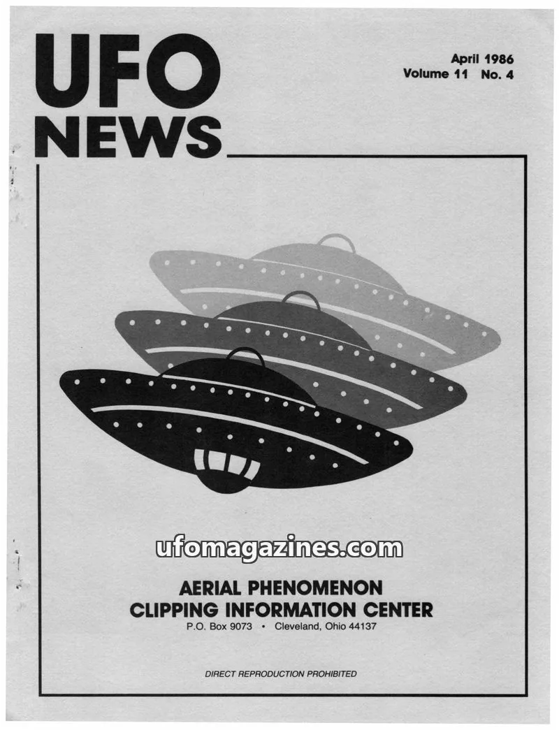 Cover of APCIC clipping service issue No. 4: UFO NEWS