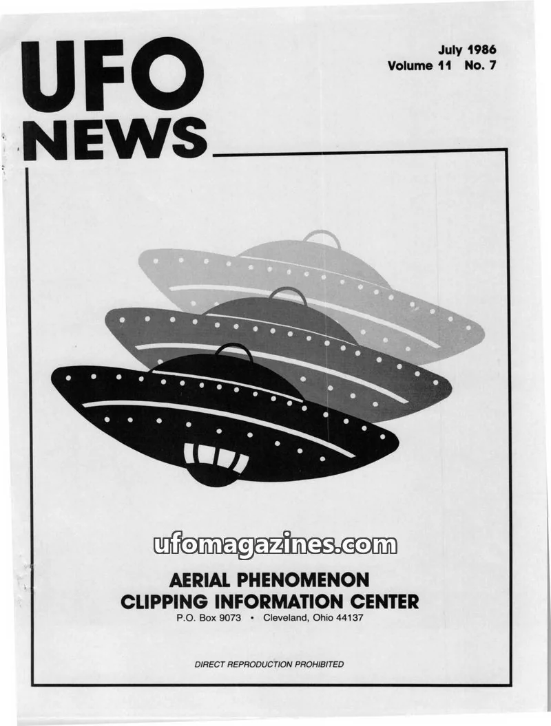 Cover of APCIC clipping service issue No. 7: UFO NEWS