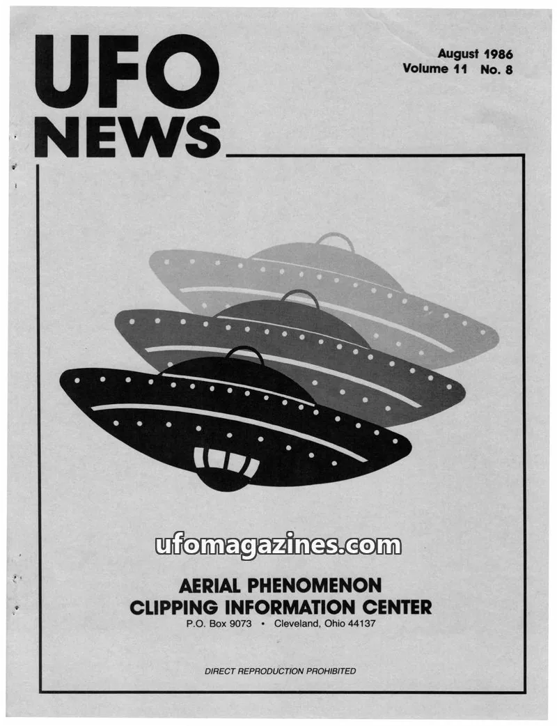 Cover of APCIC clipping service issue No. 8: UFO NEWS