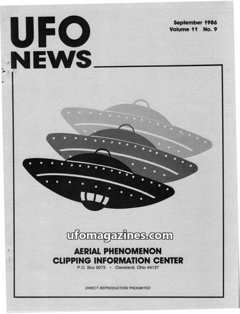 Cover of APCIC clipping service issue No. 9: UFO NEWS