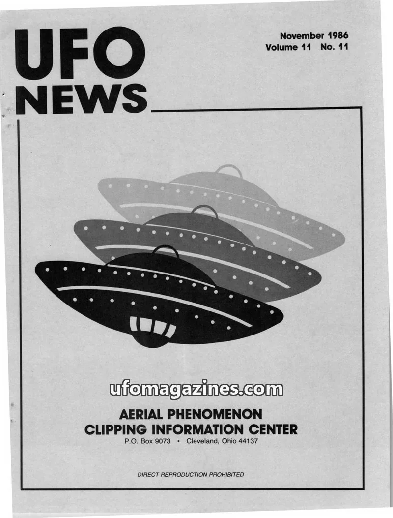 Cover of APCIC clipping service issue 11: UFO NEWS