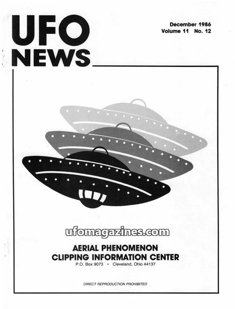 Cover of APCIC clipping service issue No. 12: UFO NEWS