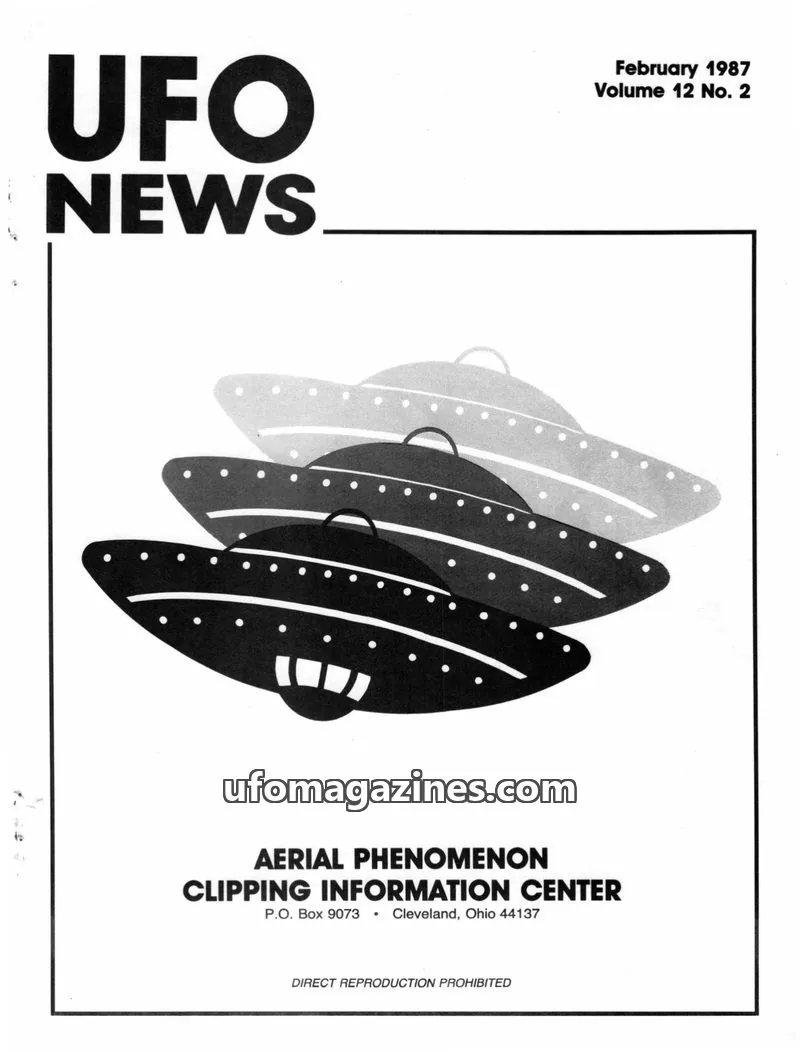 Cover of APCIC clipping service issue 12 No. 2: UFO NEWS