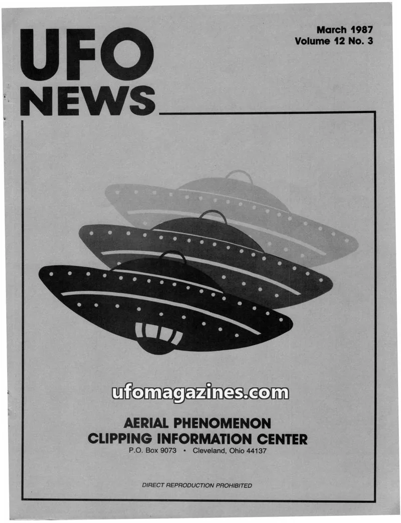 Cover of APCIC clipping service issue 12 No. 3: UFO NEWS
