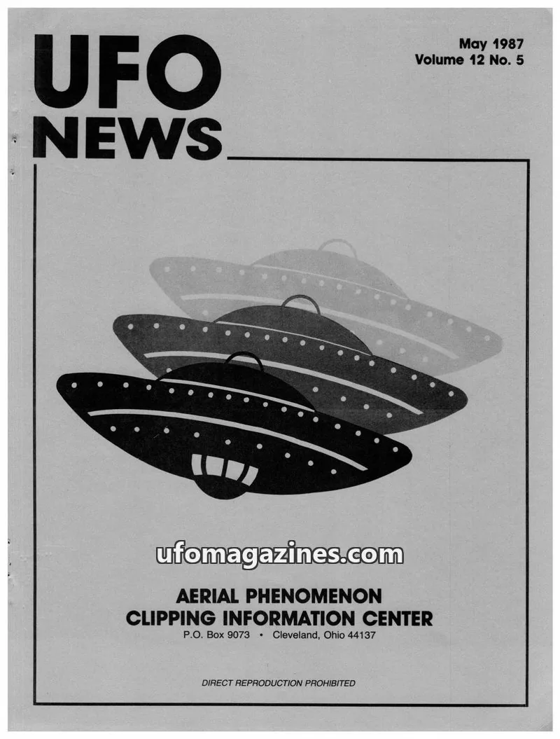Cover of APCIC clipping service issue 12 No. 5: UFO NEWS