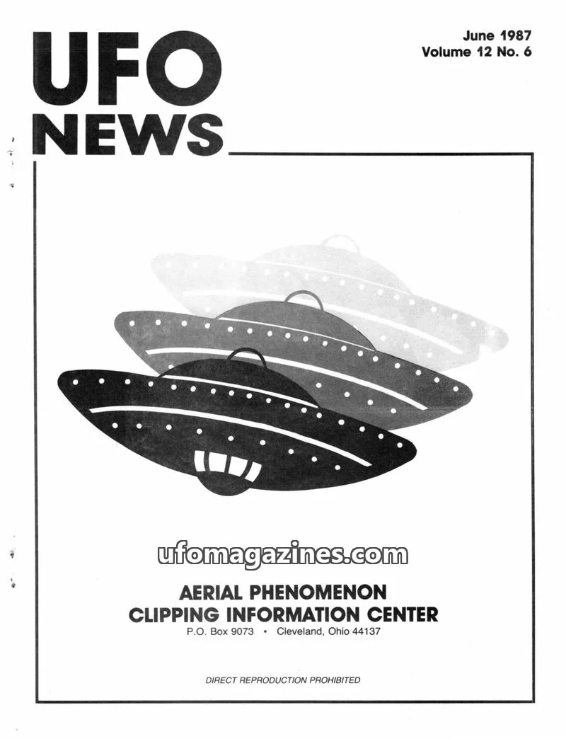 Cover of APCIC clipping service issue 12 No. 6: UFO NEWS
