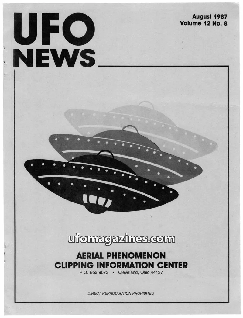 Cover of APCIC clipping service issue No. 8: UFO NEWS